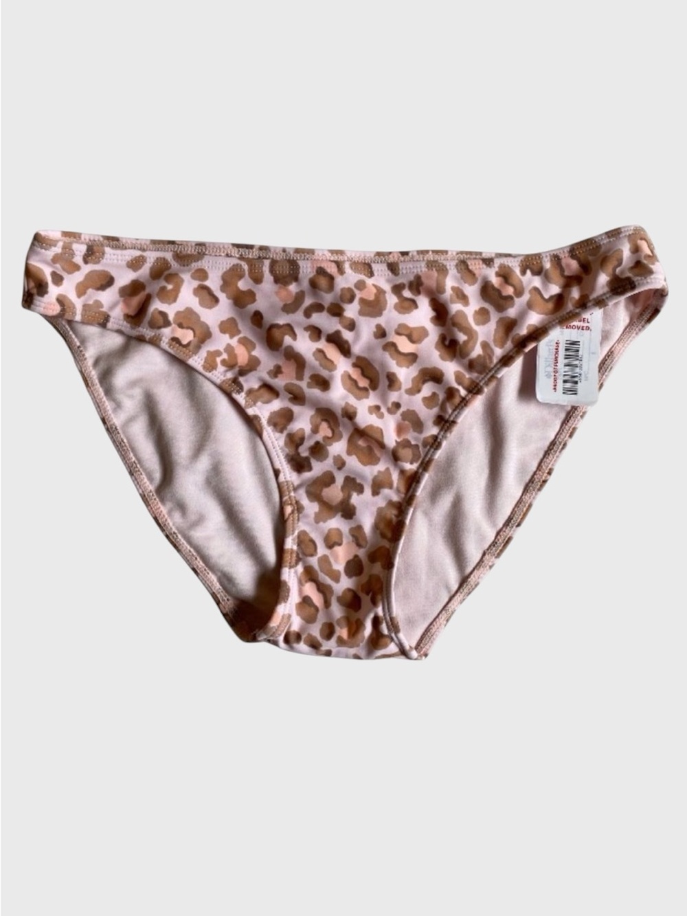 NWT GB by Gianni Bini Cheetah Animal Print Bikini Bottoms Size M Pink Tan Beach